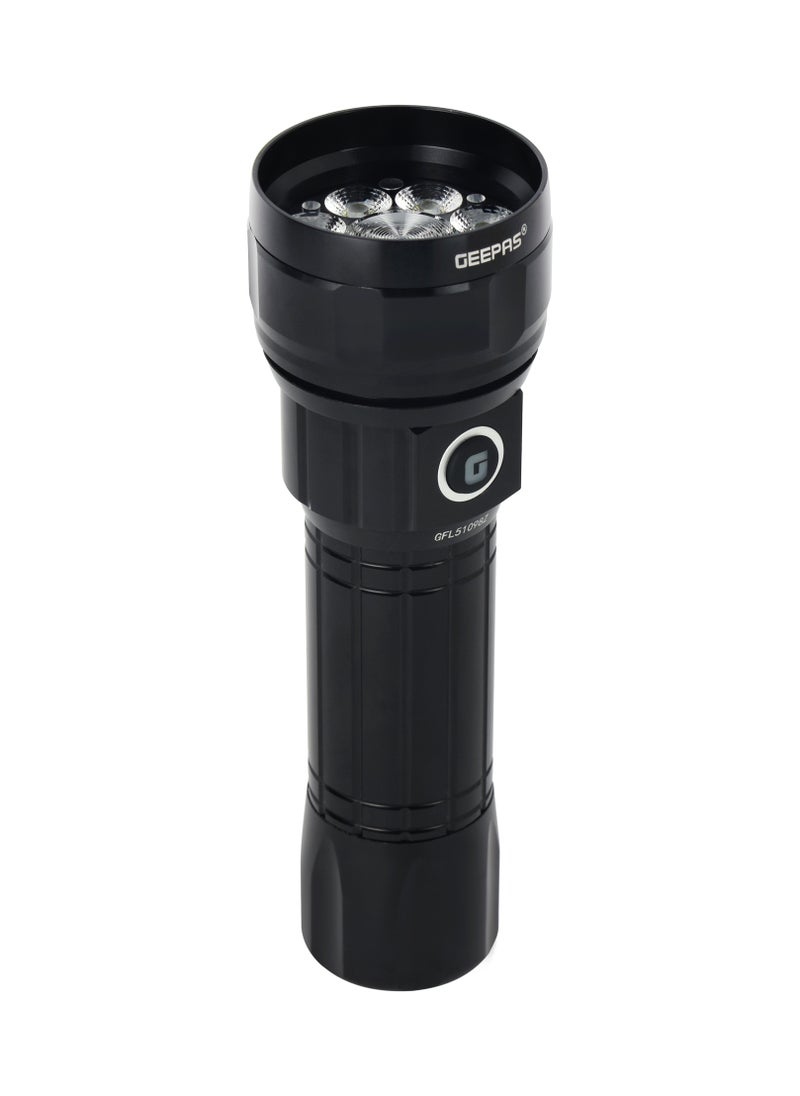 GEEPAS Zoomable LED Flashlight 20W | Perfect for Indoor and Outdoor Use, 5 Hours Continuous Working | Power Reminder, 4000 mAh Lithium Battery, 2000 Lumens | GFL51098Z  - Image 1