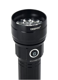 GEEPAS Zoomable LED Flashlight 20W | Perfect for Indoor and Outdoor Use, 5 Hours Continuous Working | Power Reminder, 4000 mAh Lithium Battery, 2000 Lumens | GFL51098Z  - Image 3