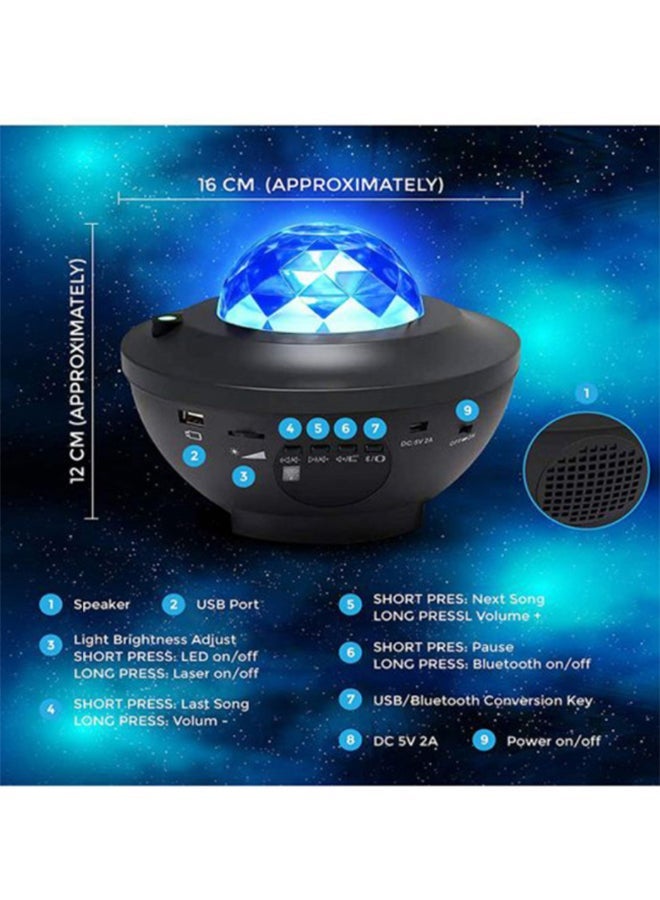 NIBEMINENT Star Projection Lamp Black - Image 3