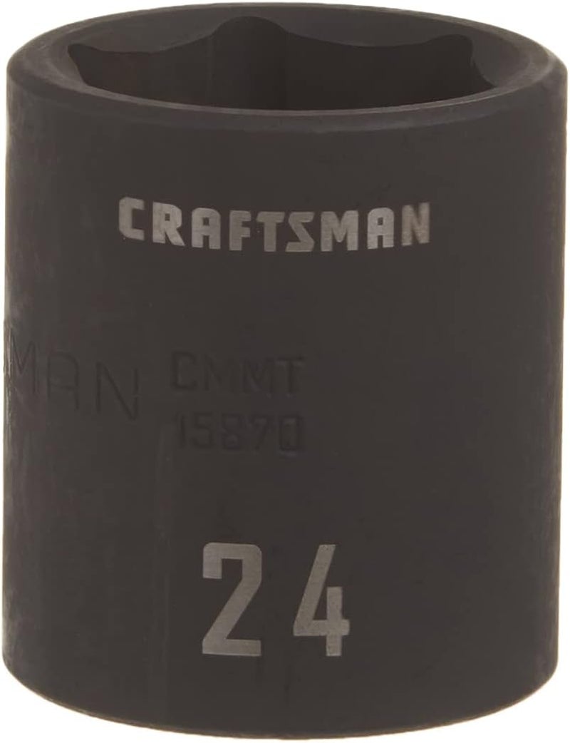 CRAFTSMAN CRAFTSMAN Shallow Impact Socket Metric 12Inch Drive 24mm CMMT15870  - Image 1