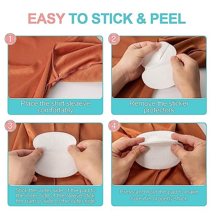 Kapida Disposable Underarm Sweat Pads To Fight Hyperhidrosis And Excessive Sweating For Women And Men X-Large - 10 Pads Count - Image 5