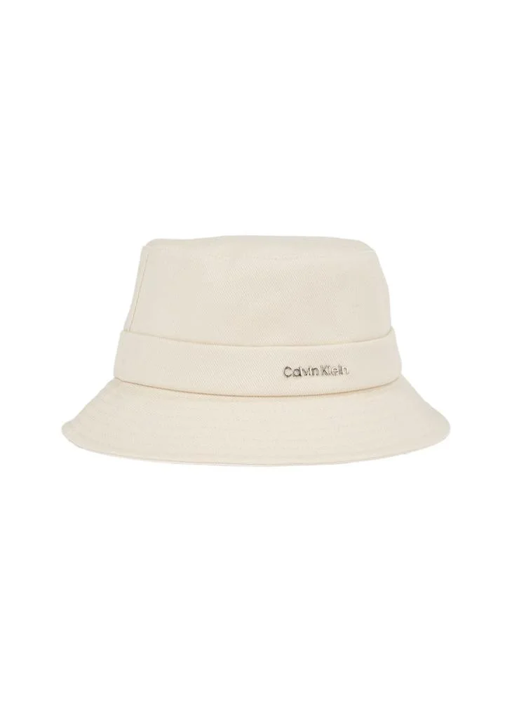 كالفن كلاين Back Tie Twill Bucket Hat