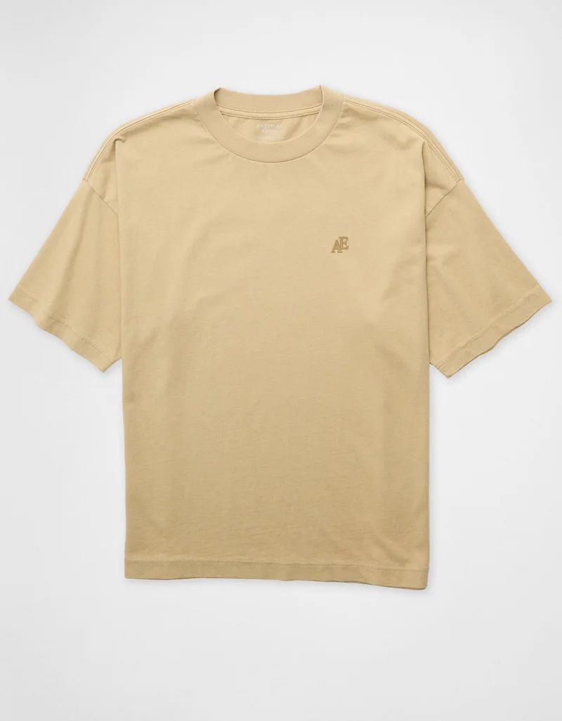 American Eagle  Oversized Elevated Logo Graphic T-Shirt for Men | Best Price UAE