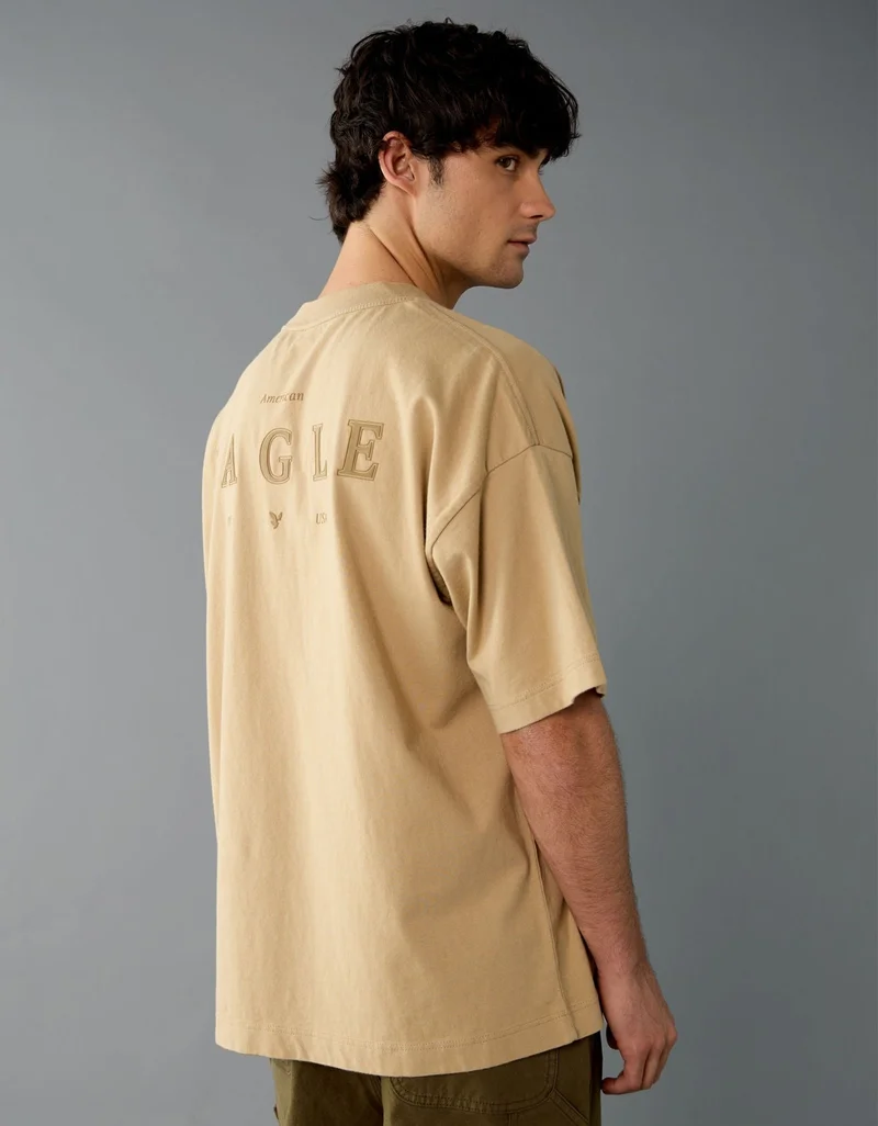 American Eagle Oversized Elevated Logo Graphic T-Shirt