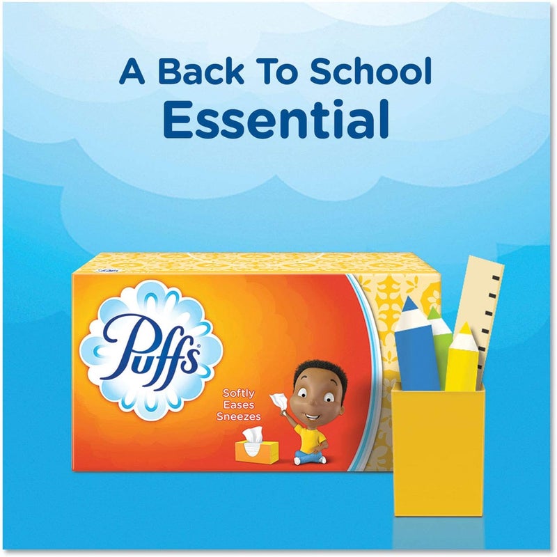 Puffs Simple Softness NonLotion Facial Tissue 3 Family Size Boxes 180 Tissues Per Box - Image 5