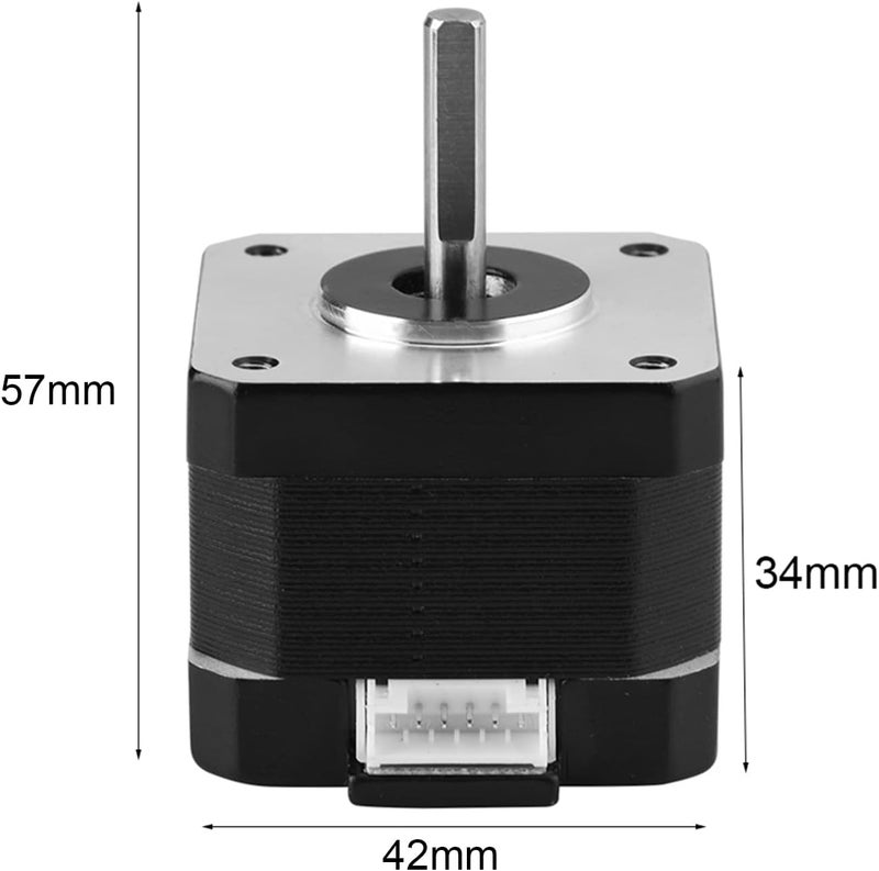 Keenso DC Electric Motor 1Pc 4- 12V 1.3A 0.30Nm Stepper Motor 42 Black Bipolar Low Noise for 3D Printer Fans - Image 5