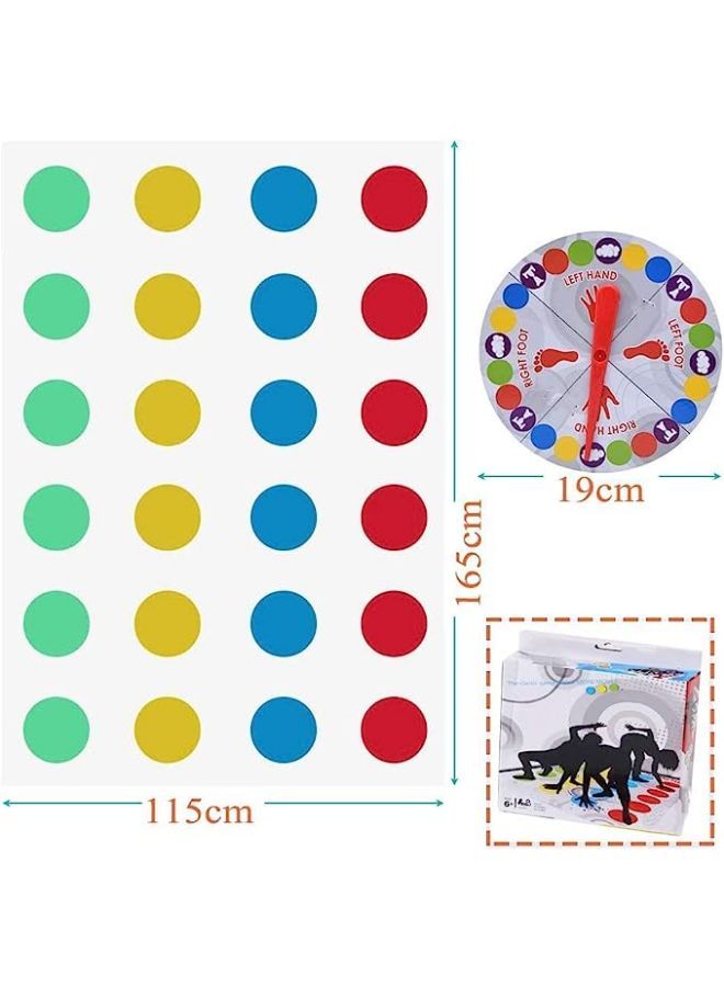 Twister Ultimate Game Floor Mat Game with Spinner Funny Balance Games Pad Skill Games Team Games Family Games Classic Board Game Indoor Outdoor Game - Image 3