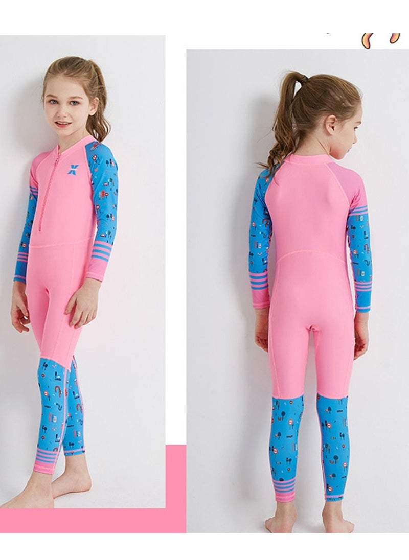 3Pcs Keep Warm Children Diving Suit Three-layer High Elastic Wetsuit For Boys Multicolour