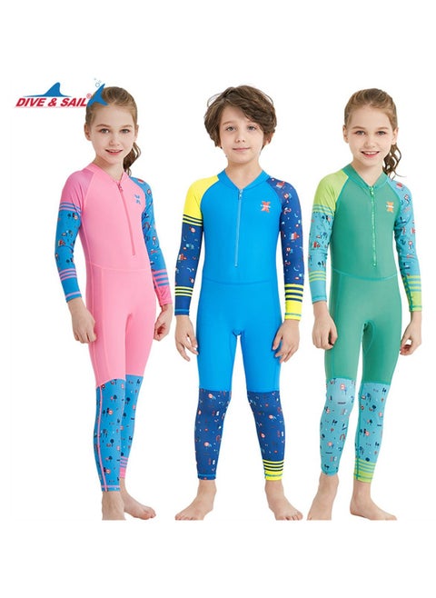 3Pcs Keep Warm Children Diving Suit Three-layer High Elastic Wetsuit For Boys Multicolour