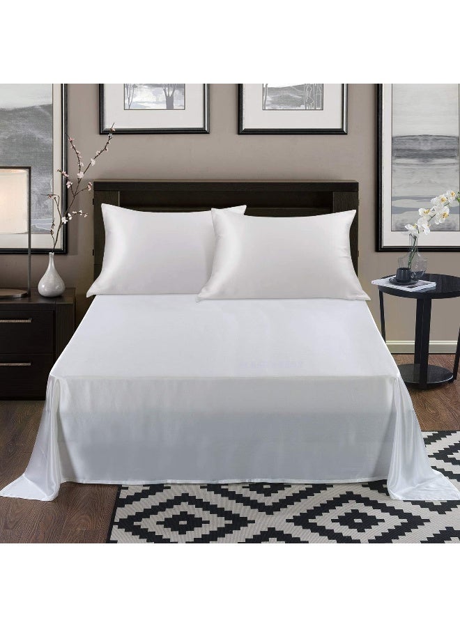 ALASKA BEAR Silk Pillowcase for Hair and Skin, Grade 6A 100% Mulberry Silk Pillow Cases Standard Size for Bliss Sleep with Random Color Scrunchy Gift Set Better Than Poly Satin, 1pc, Ivory White - Image 5