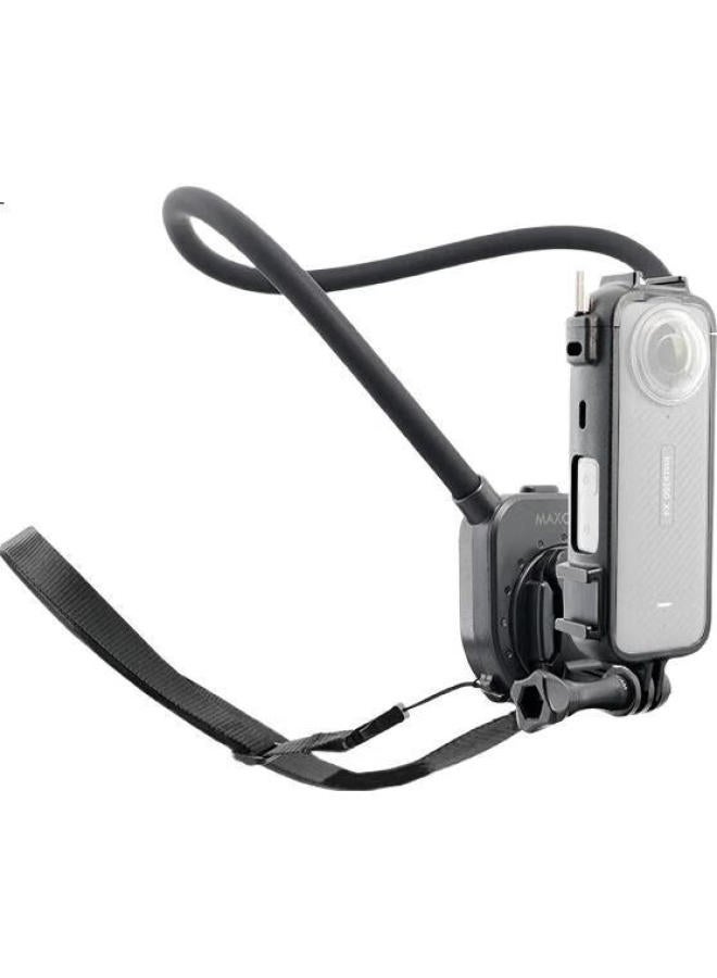 Maxcam/Maisikamu, Suitable For Insta360 X4 Action Camera, Neck Strap, Chest Strap, Fishing Holder, Motorcycle Riding Accessory - Image 3