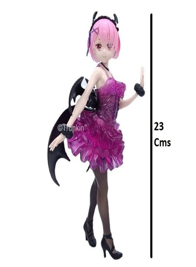 Trunkin Re Zero Starting Life in Another World Rem Figure Ram Rem Devil Mode PVC Action Figure Toy Model Doll - Image 2