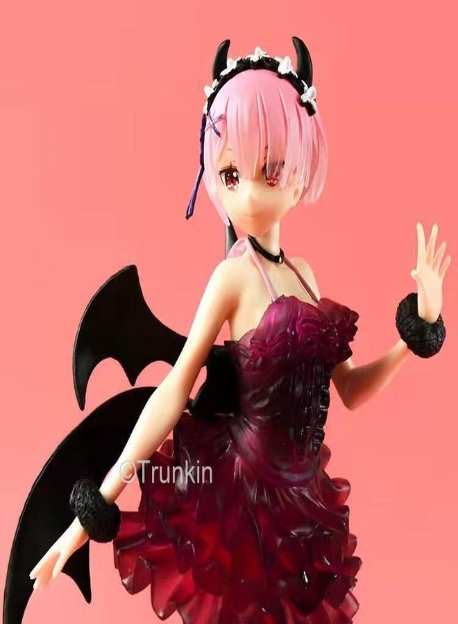 Trunkin Re Zero Starting Life in Another World Rem Figure Ram Rem Devil Mode PVC Action Figure Toy Model Doll - Image 3