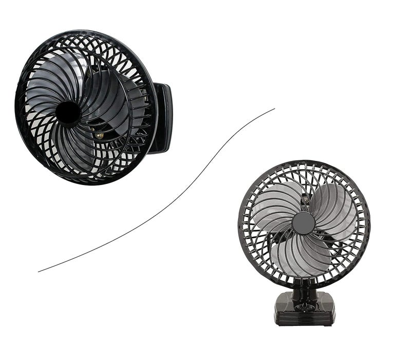 Yashvin Yashvin Wall Mounted Fan High Speed Kitchen Fan All Purpose 3 in 1 Wall Fan Table Fan Ceiling Fan Fan 3 Speed Motor Wall Fan Copper Winding 9 inch Black Model EW49  - Image 2