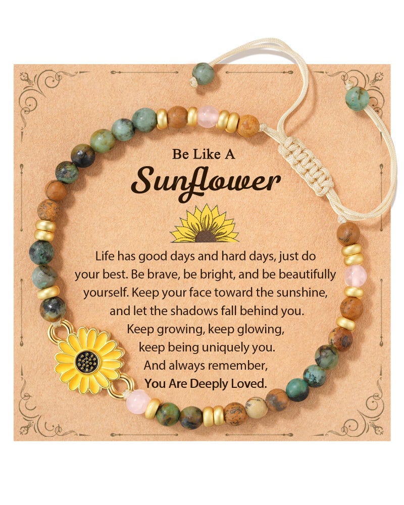 Tarsus Teen Girl Gifts Ideas, Inspirational Jewelry for Women Sunflower Bracelets Teenage Jewelry for 12 13 14 15 16 17 18 Year Old Girls Birthday Gifts Valentines Daughter Granddaughter - Image 1