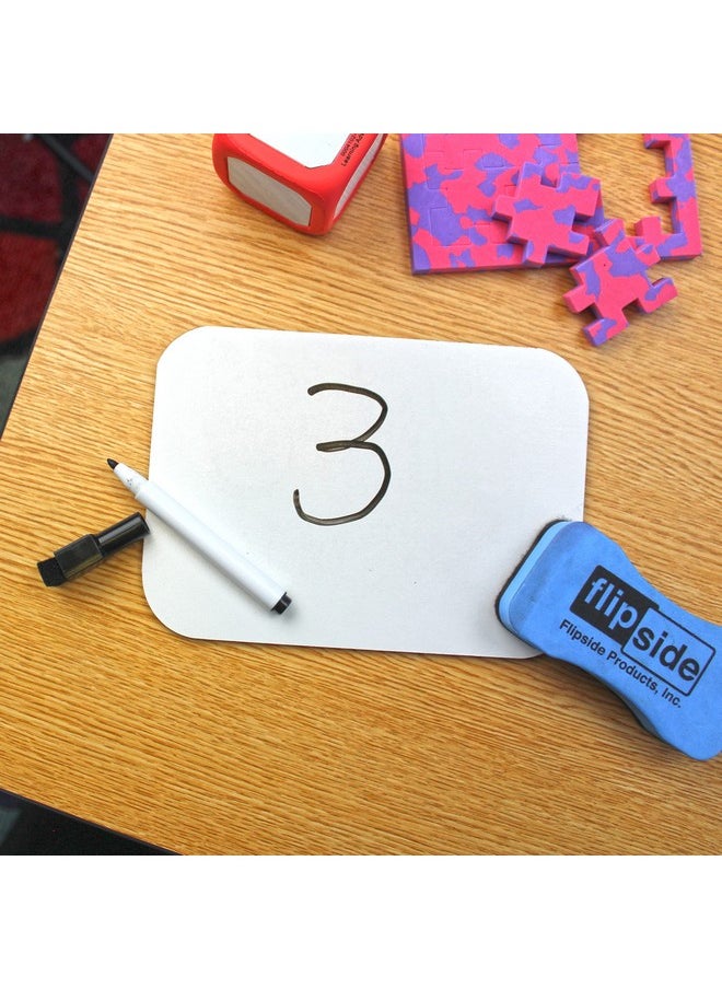 Flipside Products 5" X 7" Two-Sided Dry Erase White Boards, Classroom Pack, Double Sided Lapboard For Class, Reusable For Group Participation - 24 Pack  - Image 5