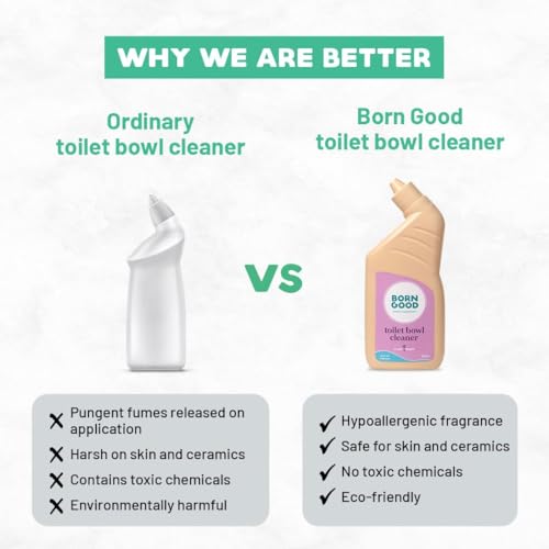 Born Good Industrial Grade Plant Based Toilet Cleaner, Biodegradable, Arctic Air Fragrance, Non-Toxic And Eco-Friendly - 500 ml (Pack of 1) - Image 3