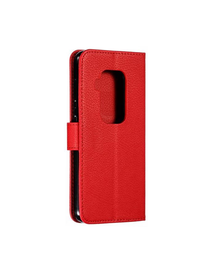 S-TOP Feather Pattern Litchi Texture Horizontal Flip Leather Case with Wallet & Holder & Card Slots For Motorola One Pro - Image 4