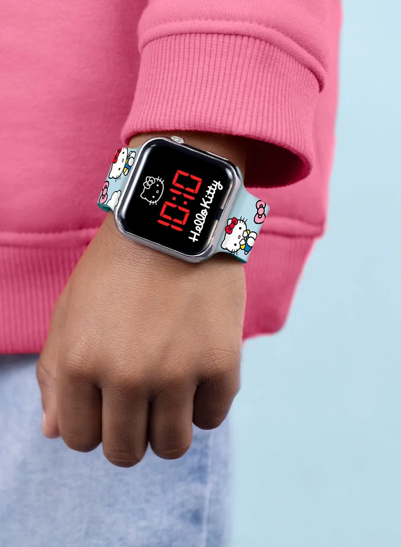 Hello Kitty Hello Kitty LED Display Watch with Silicone Character Strap for Kids - HK50253