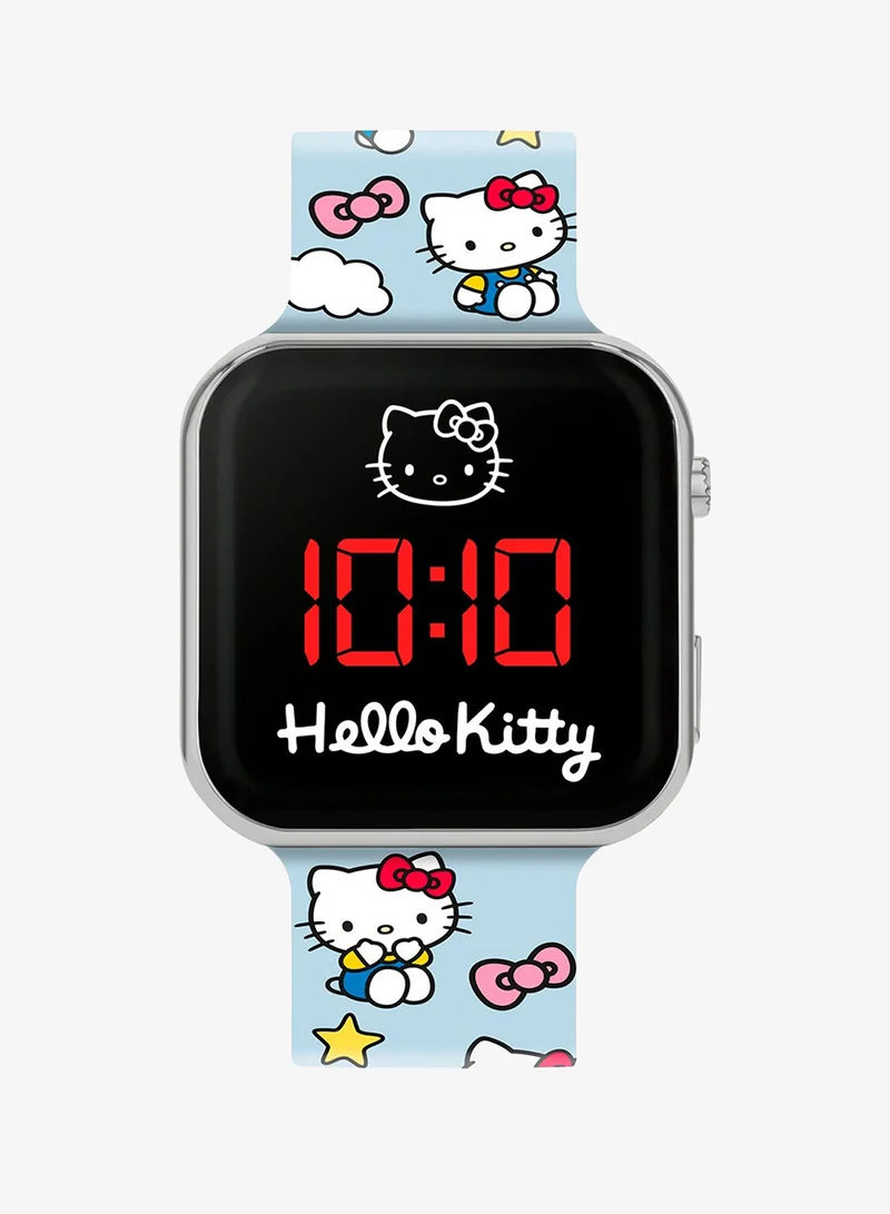 Hello Kitty Hello Kitty LED Display Watch with Silicone Character Strap for Kids - HK50253