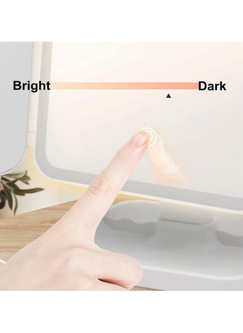 TIGER LED Makeup Mirror with 3 Color Lighting Modes – 52 LED Trifold Mirror, 1X/2X/3X Magnification, Touch Control, High Definition, Portable Lighted Cosmetic Mirror for Makeup, Grooming & Skincare  - Image 3