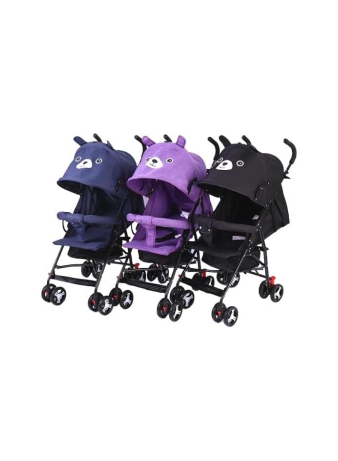 Black Lightweight Baby Buggy Stroller - Image 2
