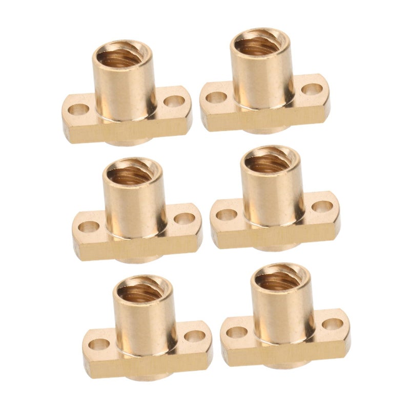 Brass Trapezoidal Lead Screw Nut 8mm H Type Dual Flange Lightweight Upgrade Parts - Image 2