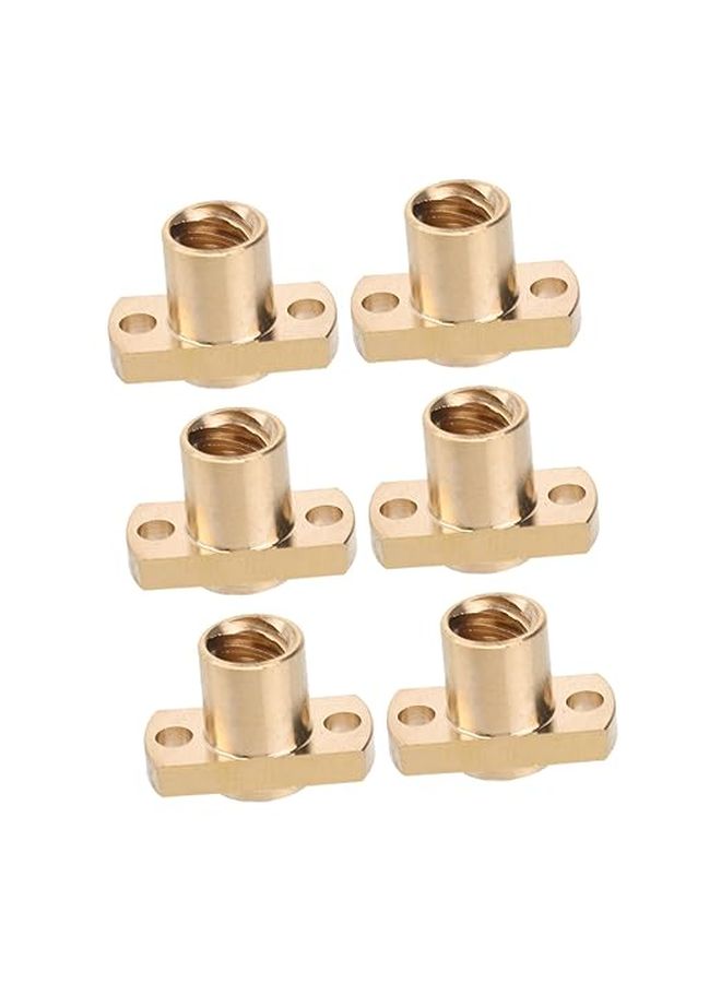 Brass Trapezoidal Lead Screw Nut 8mm H Type Dual Flange Lightweight Upgrade Parts - Image 1