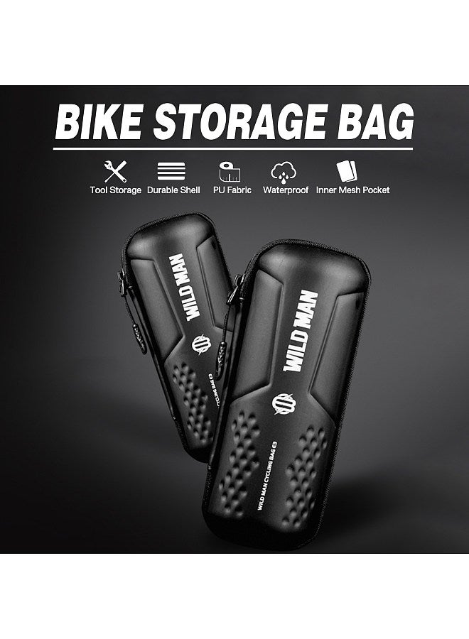 Generic Bike Storage Bag Repair Tool Bag with Zipper Waterproof PU Front Frame Pouch Bicycle Tool Kit Bag for Water Bottle Holder  - Image 2