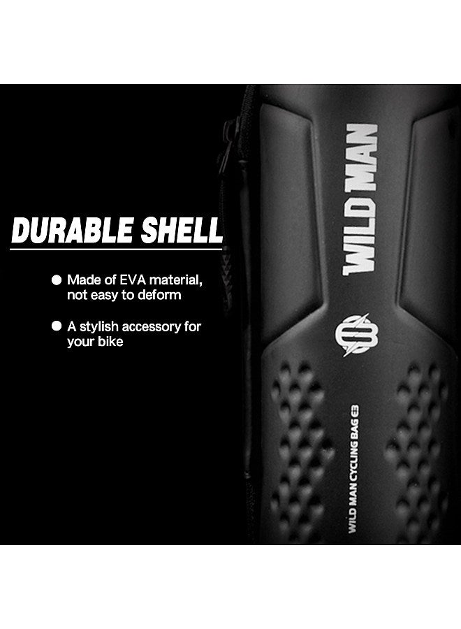 Generic Bike Storage Bag Repair Tool Bag with Zipper Waterproof PU Front Frame Pouch Bicycle Tool Kit Bag for Water Bottle Holder  - Image 3