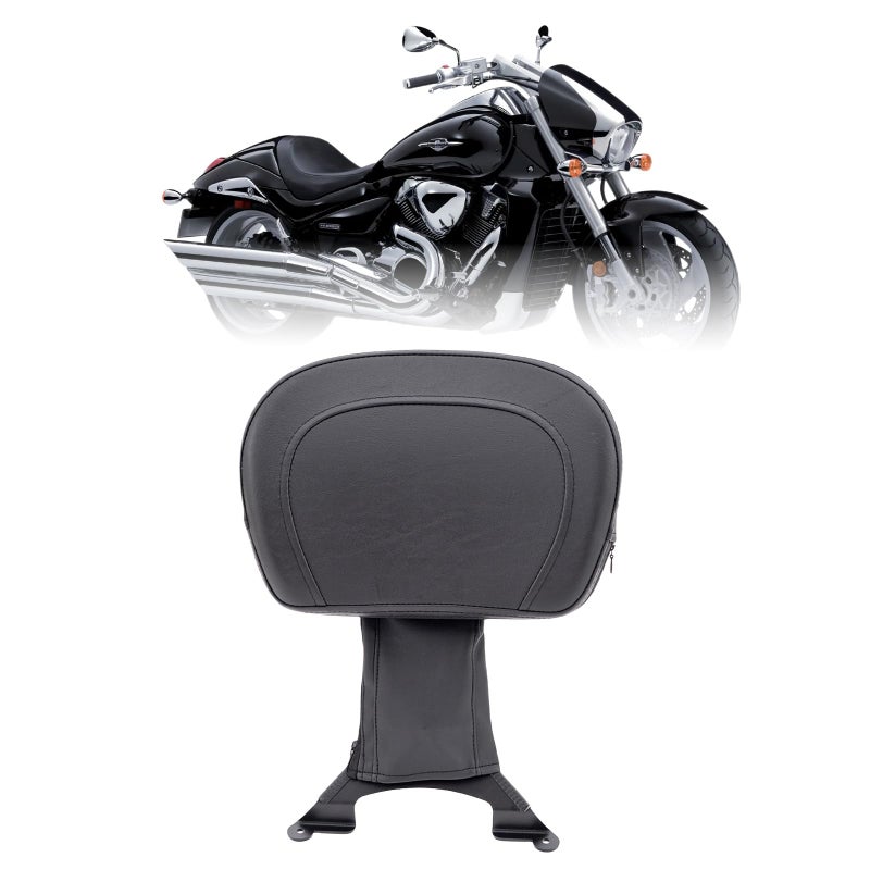 Kinglemc Adjustable Driver Rider Touring Backrest for Suzuki Boulevard M109R 20062019 BlackNodStudded