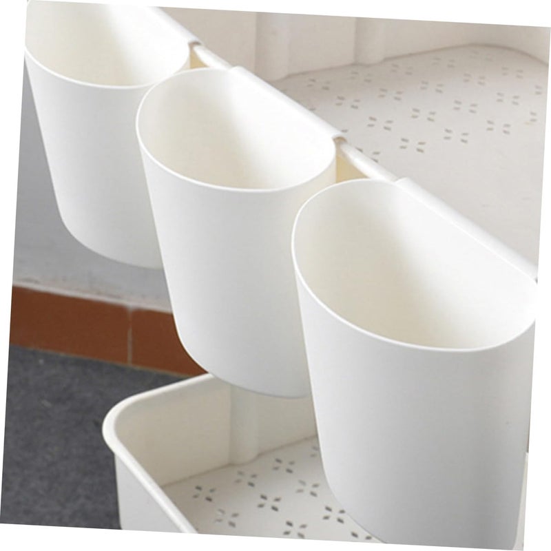 NOLITOY 12pcs Multi-functional Rolling Cart Organizer Hanging Storage Cup for Cart Bucket Organizer for Kitchen Beauty Salon - Image 3