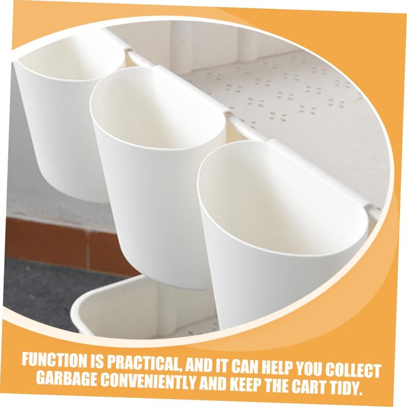 NOLITOY 12pcs Multi-functional Rolling Cart Organizer Hanging Storage Cup for Cart Bucket Organizer for Kitchen Beauty Salon - Image 4