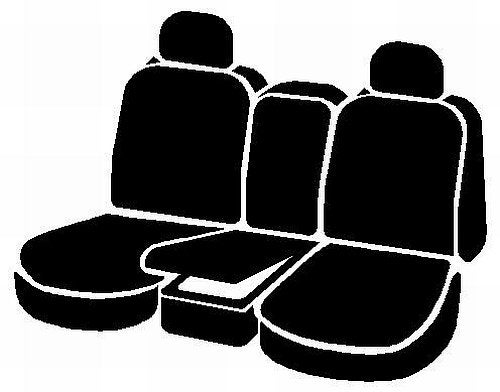 FIA SP89-38 BLACK Custom Fit Front Seat Cover Split Seat 40/20/40 - Poly-Cotton, (Black) - Image 2