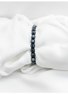 Kehribar Point Amber Point Hematite Stone Natural Stone Macrame Bracelet  - Image 2