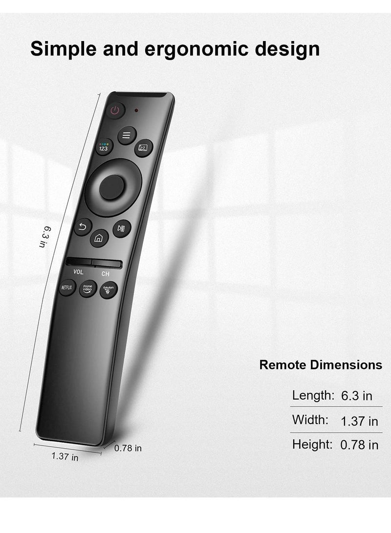 PopZa Universal Remote-Control for Samsung Smart-TV, Remote-Replacement of HDTV 4K UHD Curved QLED and More TVs, with Netflix Prime-Video Buttons - Image 4