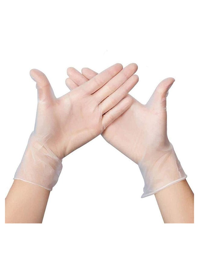 Home Pro - 100pcs Home Pro Vinyl Gloves Large Size Clear - Image 1