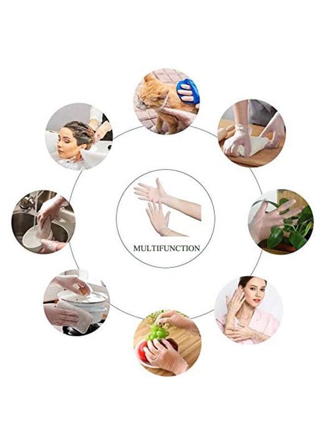 Home Pro - 100pcs Home Pro Vinyl Gloves Large Size Clear - Image 1