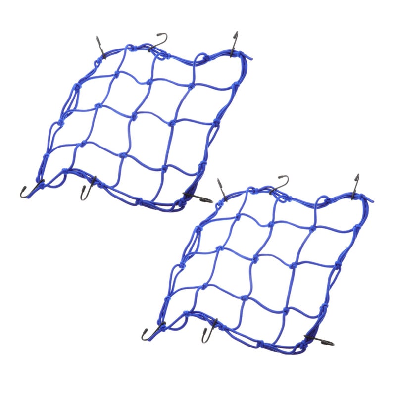 Motorcycle Bungee Cargo Net with Hooks High Elastic Luggage Protection Net for Bikes Travel - Image 2