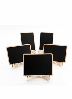 Excefore 10 Pack Mini Chalkboards Signs with Easel Stand Small Rectangle Chalkboards Blackboard Wood Place Cards for Weddings Birthday Parties Message Board Signs and Event Decoration  - Image 2