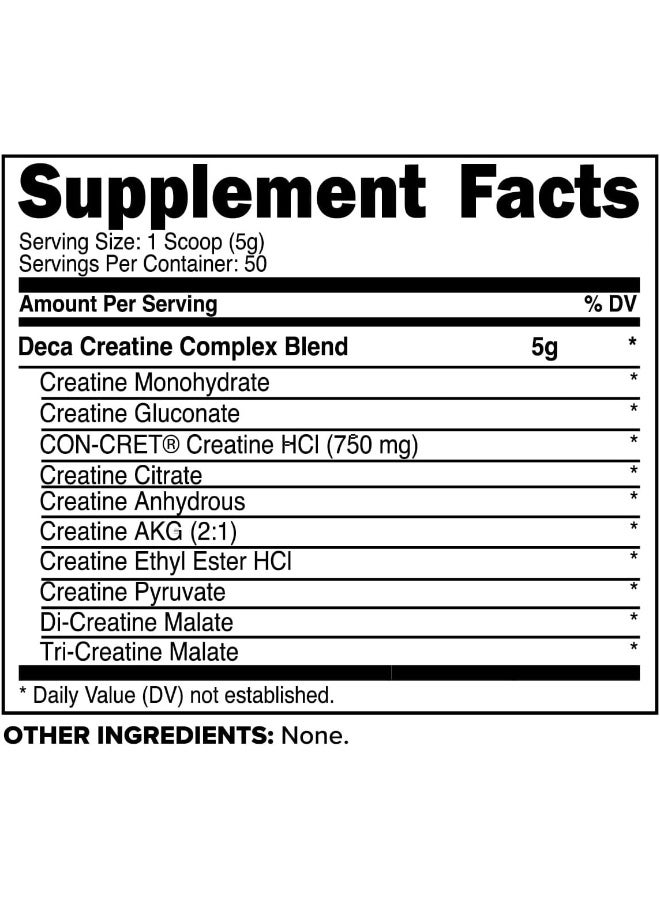 Primaforce Creatine-X 250 Grams - High-Performance 10 Creatine Complex - Unflavored - Image 2