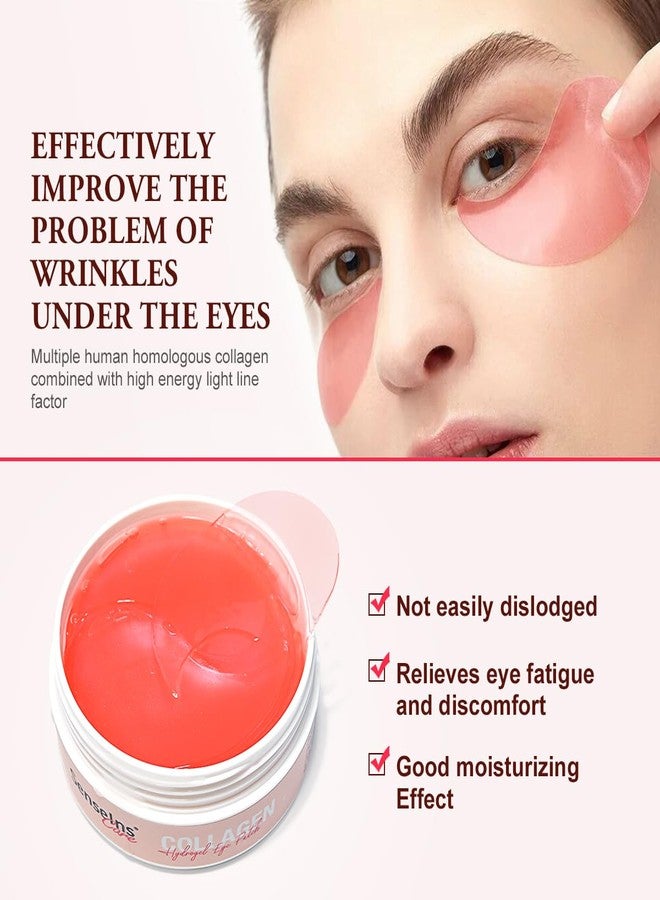 Collagen Under Eye Patches – Hydrogel Eye Mask for Dark Circles & Puffiness, Anti-Wrinkle Firming Under Eye Treatment for Tired Puffy Eyes – 30 Pairs - Image 3