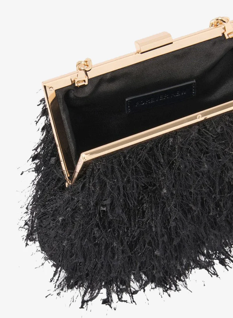 Forever New  FRANCIS Fluffy Frame Clutch for Women | Best Price UAE