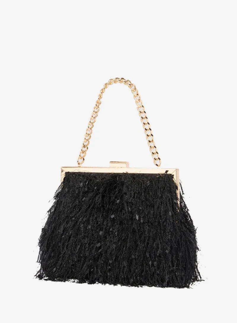 فورايفر نيو FRANCIS Fluffy Frame Clutch