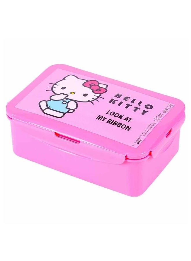 ترو كير صندوق غداء سانريو بثلاث حجرات قابلة للإزالة بتصميم هالو كيتي "انظر إلى شريطي" - Image 1