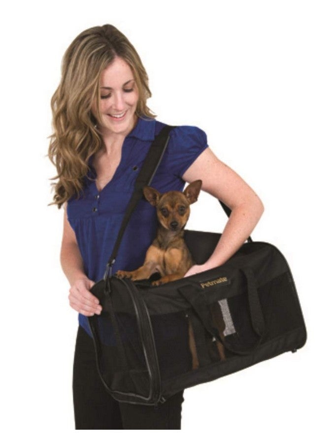 Petmate Soft-Sided Kennel Cab Pet Carrier,Black,Up to 10lbs, 17 X 10 X 10 (21329) - Image 3