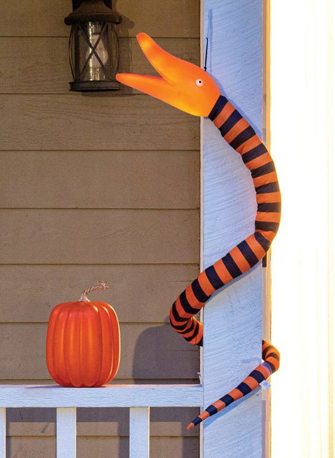SEASONS Disney The Nightmare Before Christmas Light Up Giant Snake Full Size Poseable Hanging Character Decoration - Image 1