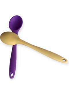 Bybirgül Large Size Fireproof Non-Stick Silicone 2-Piece Spoon Set, Purple+Yellow Color 2 Pieces - pzsku/ZC1BC9CB67E94D251A340Z/45/_/1731155544/4a8354ed-fcc0-4e82-80f8-debf59631ff7