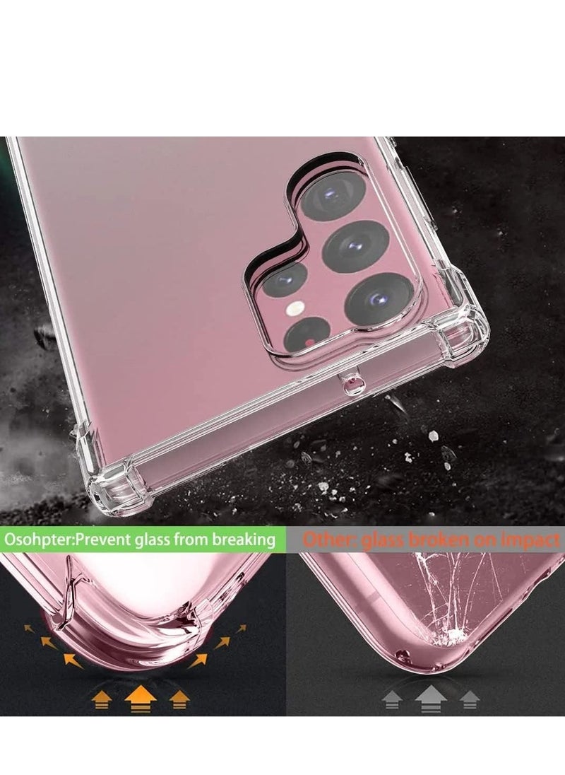 ELTRAZONE Clear Bumper Case for Samsung S24 Ultra - Slim, Shockproof, Yellowing-Resistant TPU with Heavy-Duty Protection