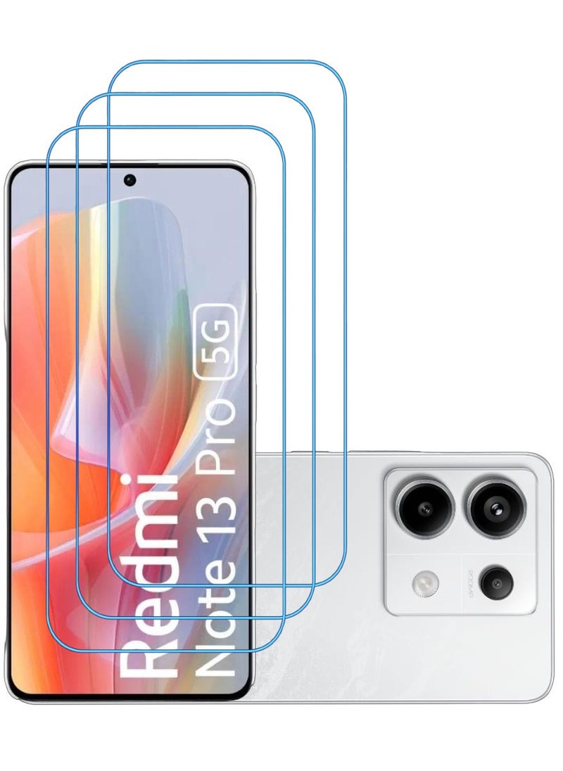 ACLIX 3 Pieces Antistatic ESD Dustproof Premium Quality High Definition Clear Tempered Glass Screen Protector Designed For Xiaomi Redmi Note 13  Pro - Image 1